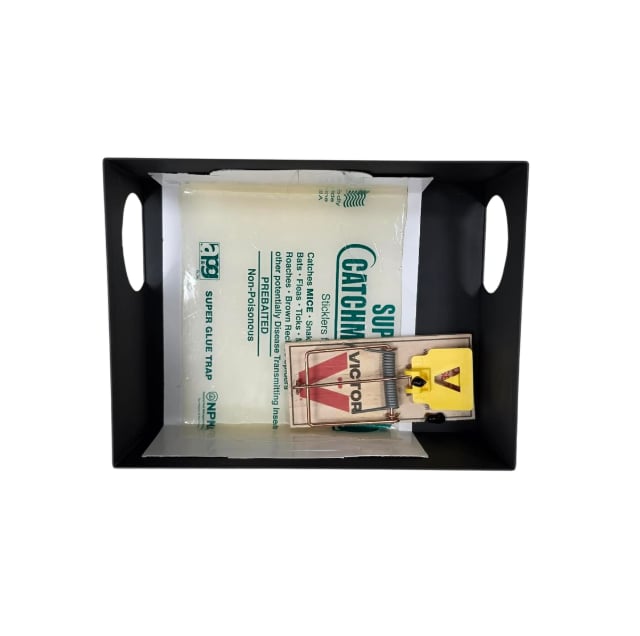 GVA Station de protection pour piège à souris réutilisable, compatible avec piège mécanique ou plaque collante, sans poison, noire – lot de 6