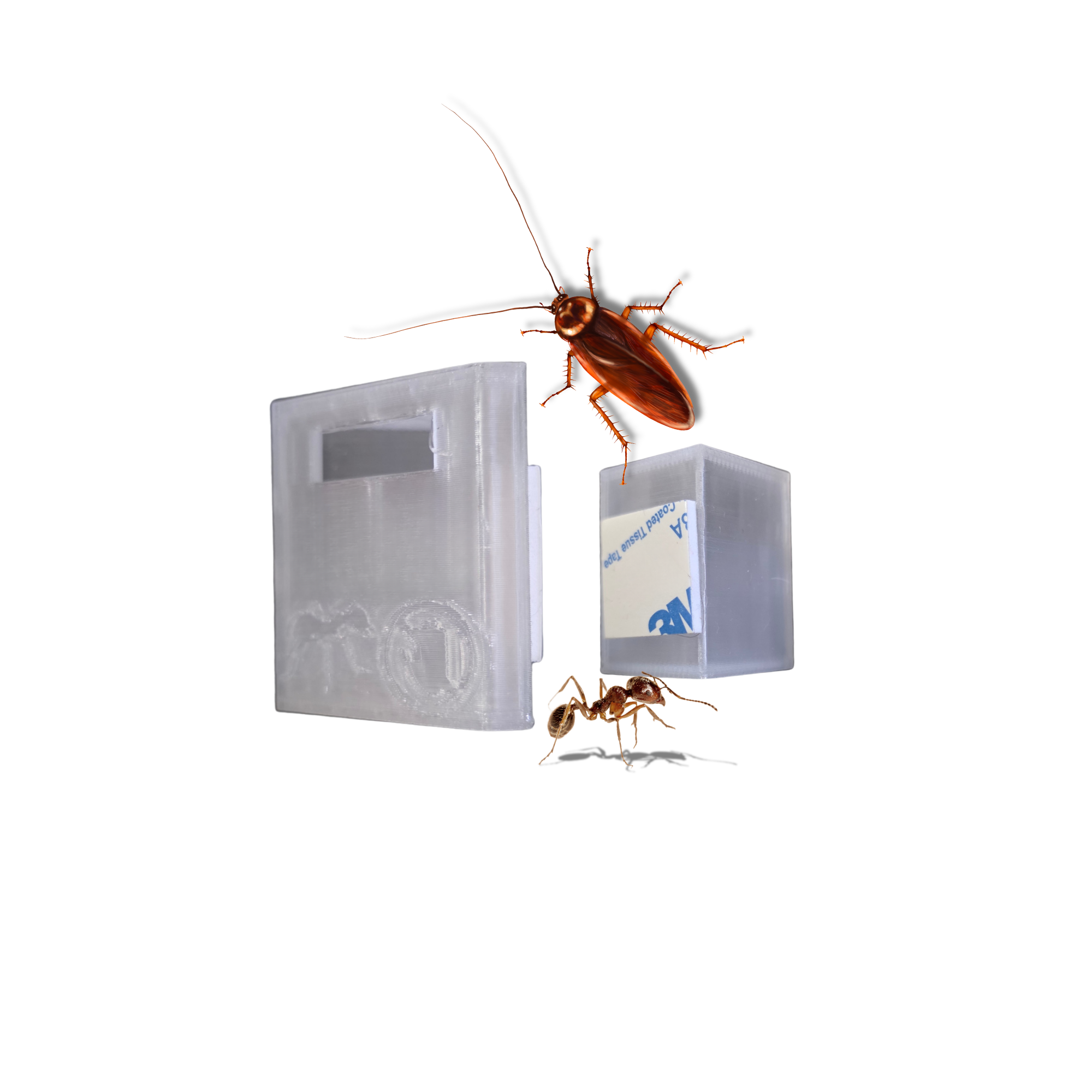 Stations d’appât adhésives à remplir pour fourmis et coquerelles – Paquet de 48